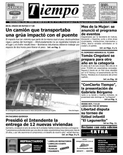 Un cami&oacute;n que transportaba una gr&uacute;a impact&oacute; con el puente