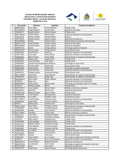 listado de beneficiarios nuevos - becas para la educación superior
