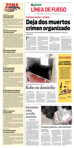 crimen organizado - El Diario de Coahuila