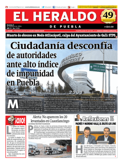 Ciudadanía desconfía - El Heraldo de Puebla