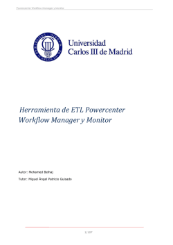 Herramienta de ETL Powercenter Workflow Manager y Monitor