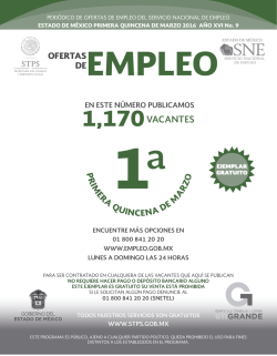 Primera quincena de marzo de 2016
