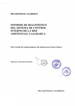 Informe de diagnóstico del Sistema de Control Interno