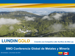 BMO Conferencia Global de Metales y Minería