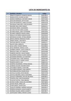 LISTA DE INGRESANTES SIN NOTA