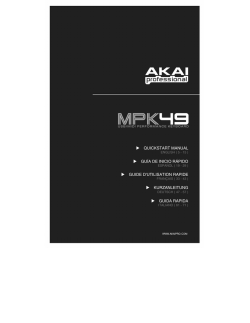 MPK49 Multilingual Quickstart Manual - Rev1.2