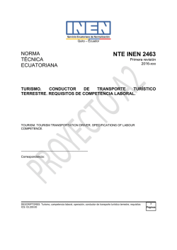 2463 - Servicio Ecuatoriano de Normalización
