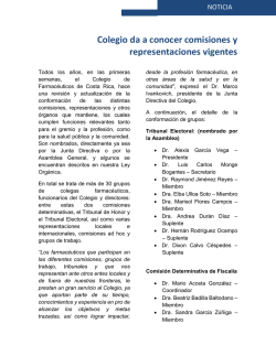 Noticia. Comisiones - Colegio de Farmacéuticos
