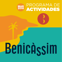 MAR 2016 - Benicassim cultura