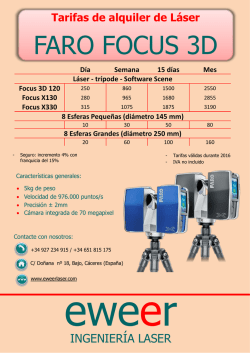 tarifa 2015- alquiler laser