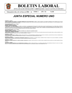 boletin laboral - Junta Texcoco