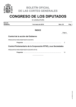 boletín oficial de las cortes generales