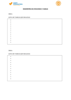 lista de tareas que realizas