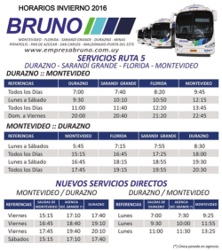 horarios invierno 2016
