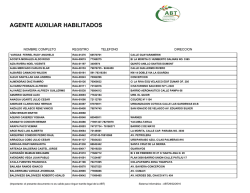 agente auxiliar habilitados