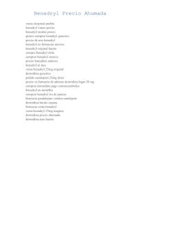 Benadryl Precio Ahumada Valor Del Benadryl