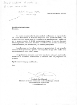 Dra. Elena Zelaya Arteaga Presente.