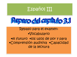 Español III - Wikispaces