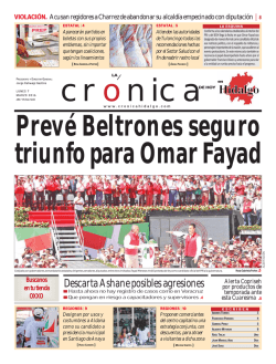 Versión Impresa - La Crónica de Hoy en Hidalgo
