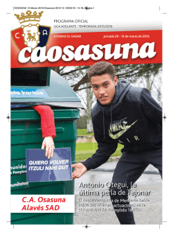 Boletín Osasuna - Alavés