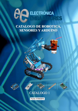 Cat&aacute;logo de Arduino, rob&oacute;tica, sensores