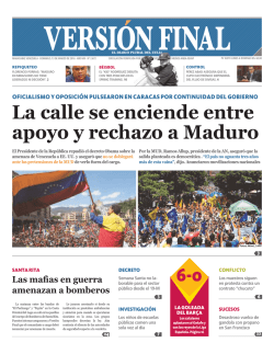 La calle se enciende entre apoyo y rechazo a Maduro