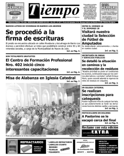 Se procedi&oacute; a la firma de escrituras - Diario Tiempo Digital