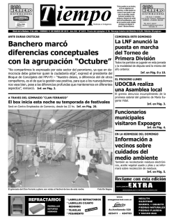 Banchero marc&oacute; diferencias conceptuales con la agrupaci&oacute;n