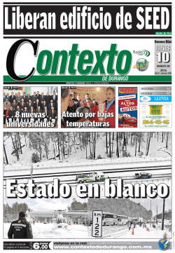 8 nuevas universidades - Periódico Contexto de Durango