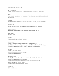 Locales de votaci&oacute;n Primarias DC