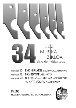 Eliz Musikaldiko egitaraua