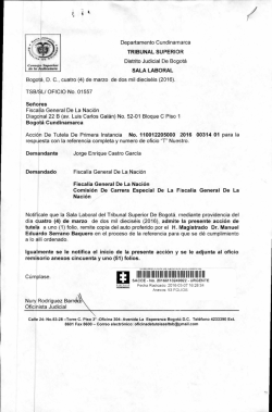 La Fiscalía General de la Nación, en cumplimiento de lo ordenado
