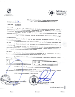 Bases Concurso P&uacute;blico