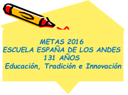Presentación de PowerPoint - Escuela España de Los Andes