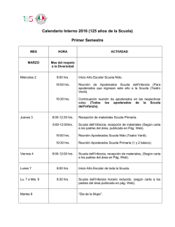 Calendario - Scuola Italiana