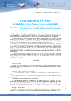 Orden MED/9/2016, de 24 de febrero, por la que se establecen las