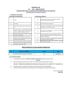 076 proceso cas resultados de la evaluación curricular n