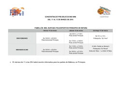 • El viernes día 11 a las 20h habrá reunión informativa para los