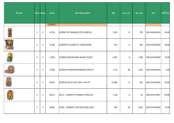 Picture idcm idlog Code Item Description Qty pz x crt pz x plt ean