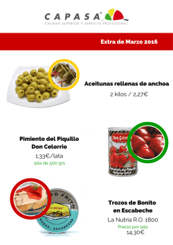 Promociones Marzo 2016