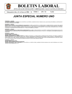 boletin laboral - Junta Texcoco