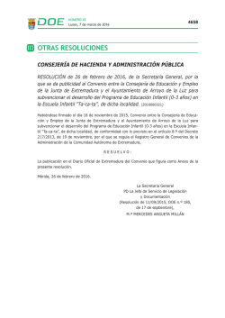 iii otras resoluciones - Diario Oficial de Extremadura