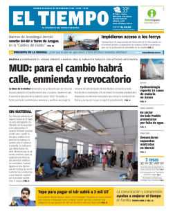 MUD: para el cambio habrá calle, enmienda y revocatorio