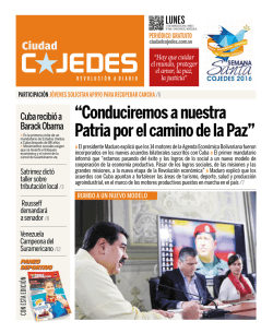 Conduciremos a nuestra Patria por el camino de