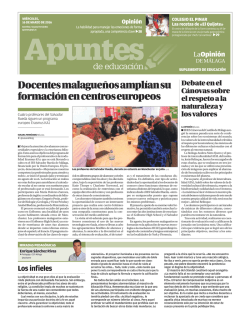 Apuntes de Educación - La Opinión de Málaga