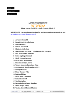 Listado expositores