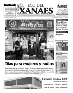 Eco del Xanaes - Arroyito.net
