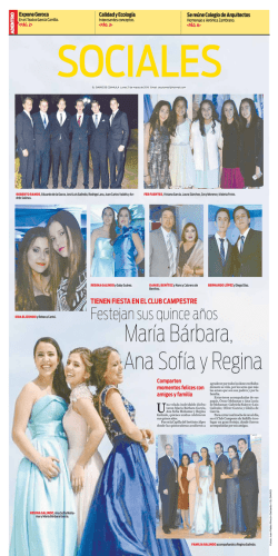 María Bárbara, Ana Sofía y Regina
