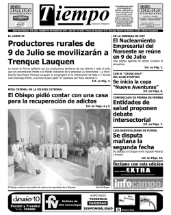Productores rurales de 9 de Julio se movilizar&aacute;n a Trenque Lauquen