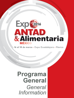 Diapositiva 1 - Expo ANTAD & Alimentaria 2016